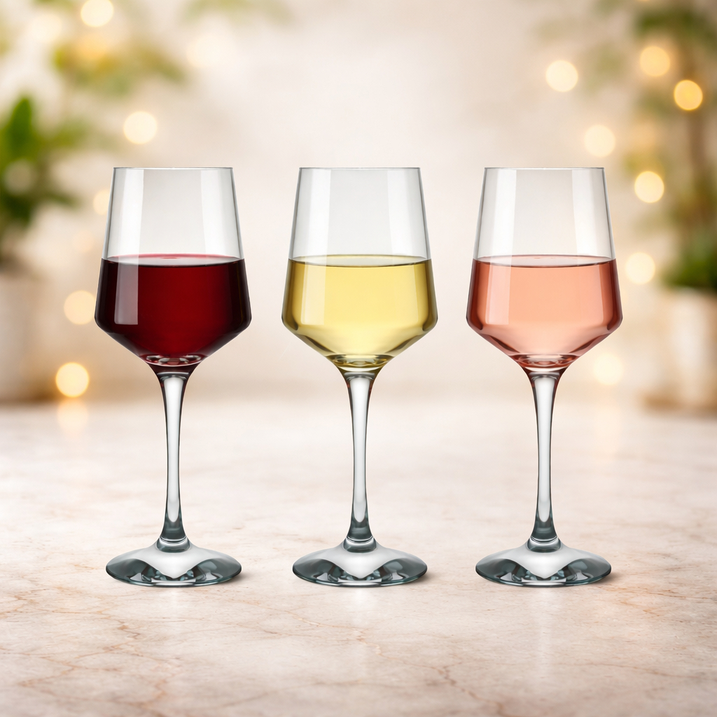 06 Taças Brunello 390ml - Vinho Tinto Rosé Branco Água
