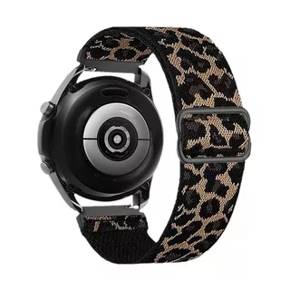 Pulseira de Oncinha 22mm Para Smartwatch Relógio Nylon Elástica Feminina Onça Luxo