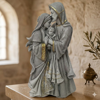 Sagrada Família Afeto Beijo de José 30cm Estatueta Marmorizada Imagem Sacra Decorativa em Oferta na Shopee