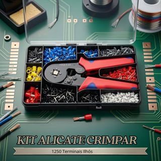 Kit Alicate Crimpar Prensa Box Com 1250 Terminal Ilhós 0,25 A 10mm em Oferta na Shopee