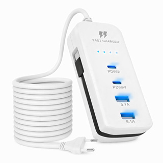 Tomada Carregador De Celular USB E PD 4 Portas em Oferta na Shopee