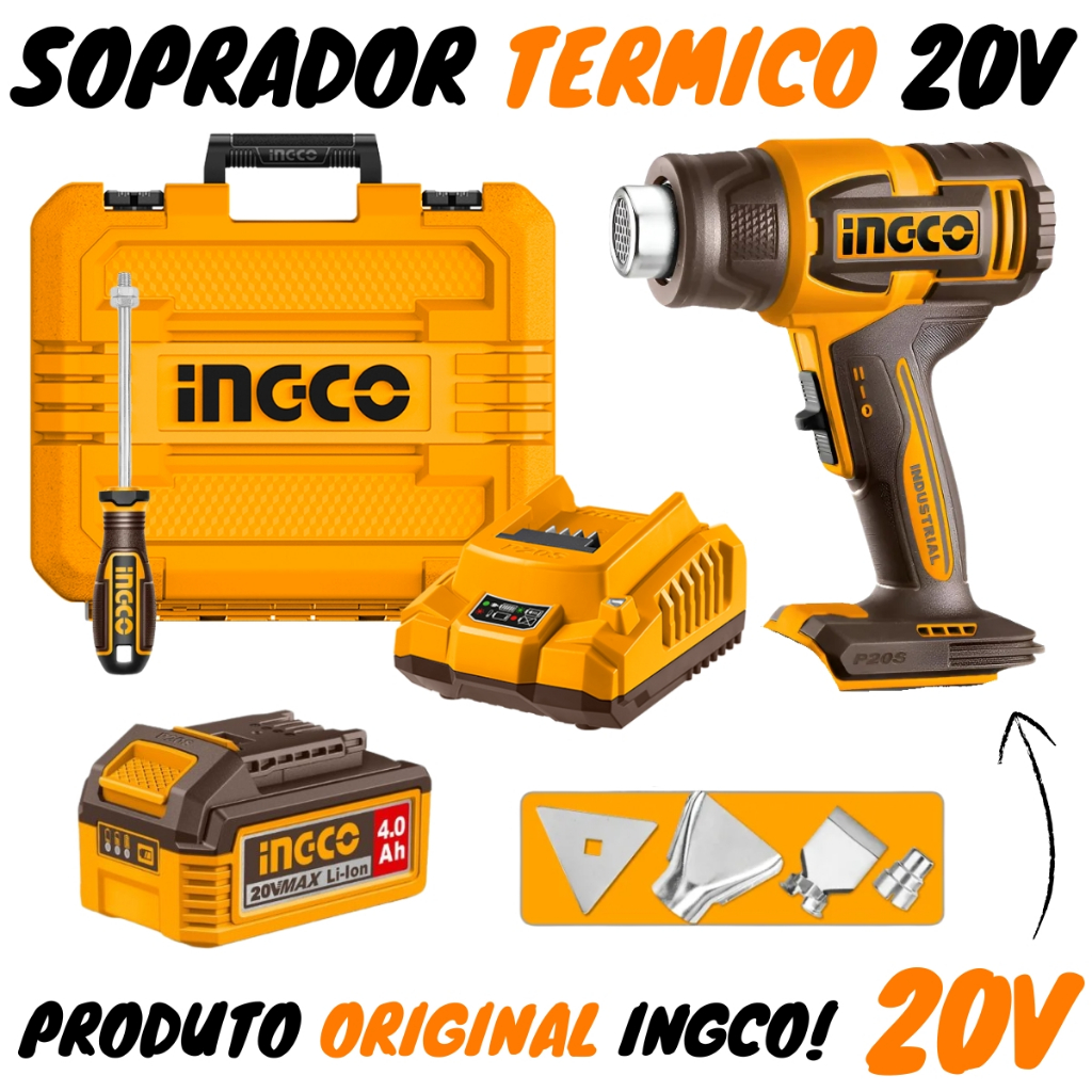Soprador Termico 20v (hgli20065-9) - Ingco