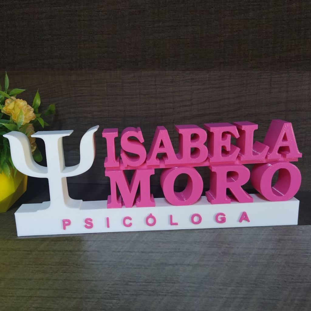 Placa profissão personalizada Psicologa decoração ou presente formatura