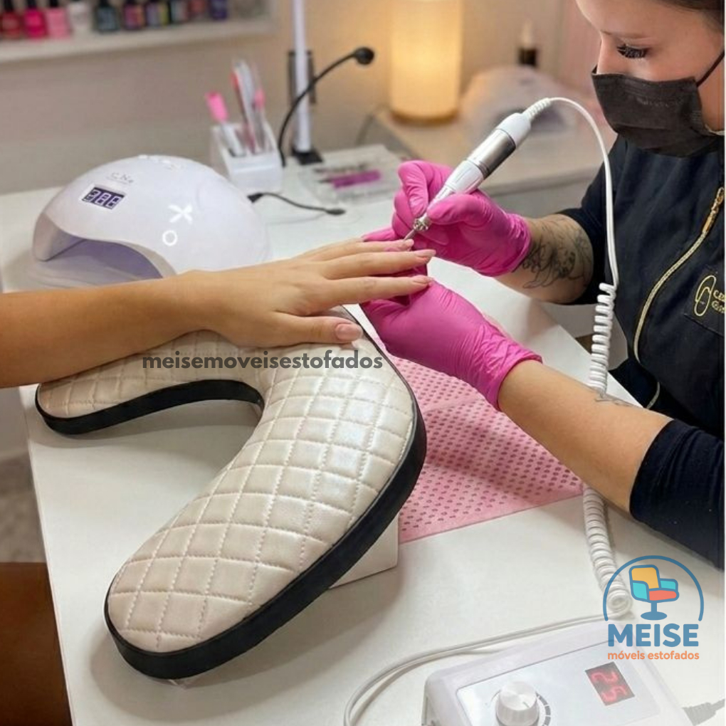 Apoio de mãos para manicure estofado para nails designer alongamento de unhas confortável ergonomico em Oferta na Shopee