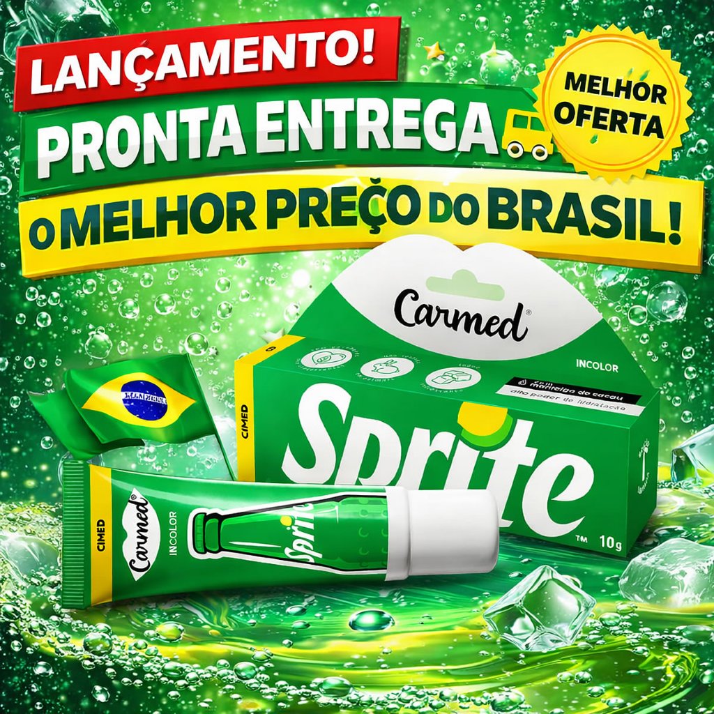 Hidratante Labial Carmed Sprite Incolor 10g em Oferta na Shopee