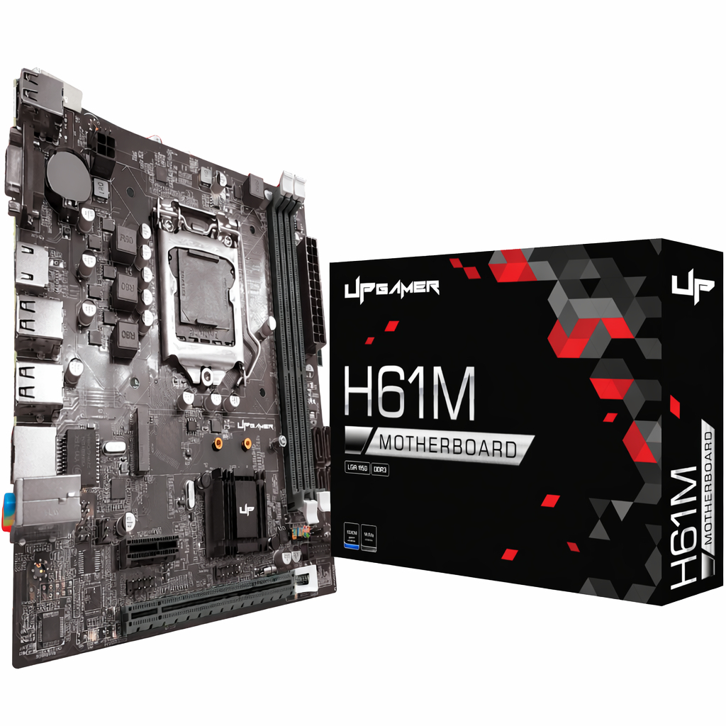 Placa Mãe Gamer Lag 1155 UpGamer H61-M DDR3 16GB M2 NVMe HDMI Intel i3 i5 i7 para Computadores de Jogos em Oferta na Shopee