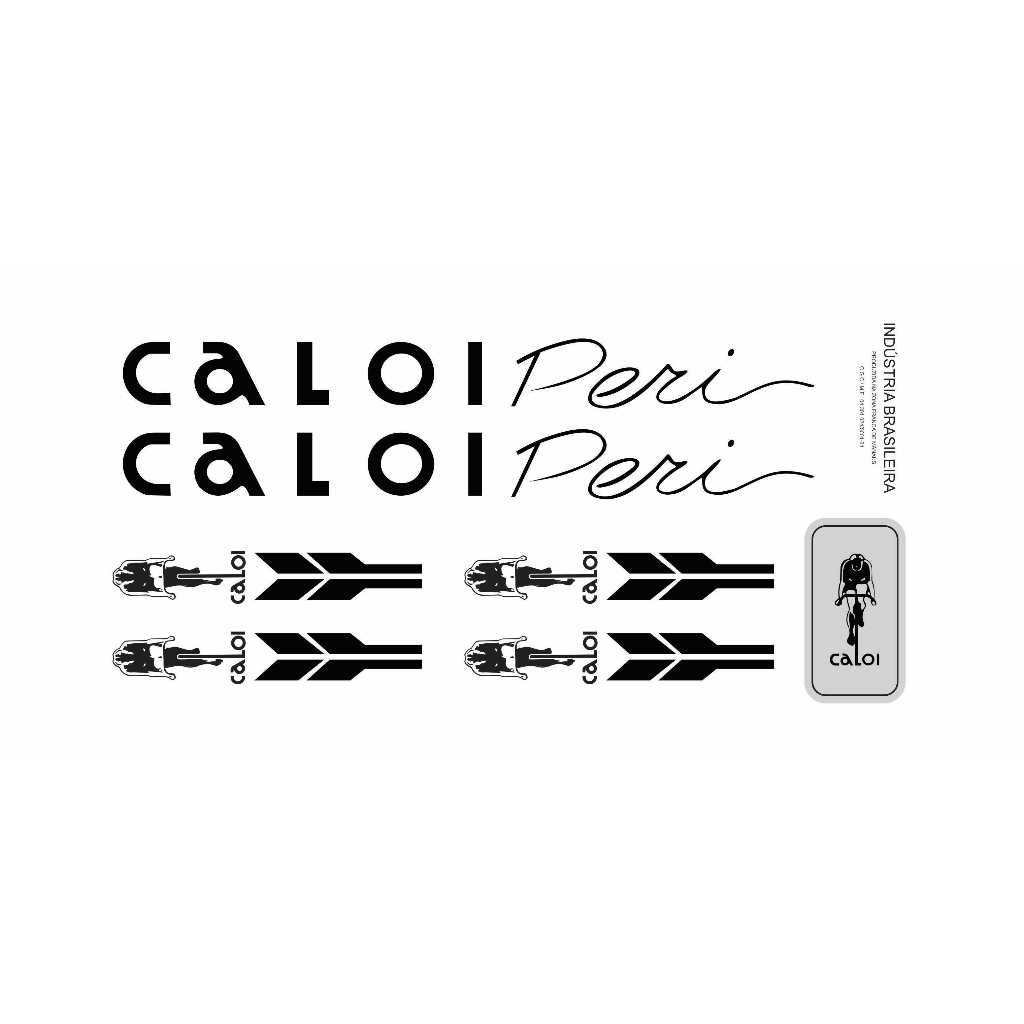 Adesivos Bicicleta Caloi Peri 1980