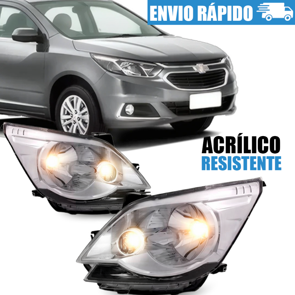 Par Farol Cobalt 2012 2013 2014 2015 2016 Cromado Ambos Lado