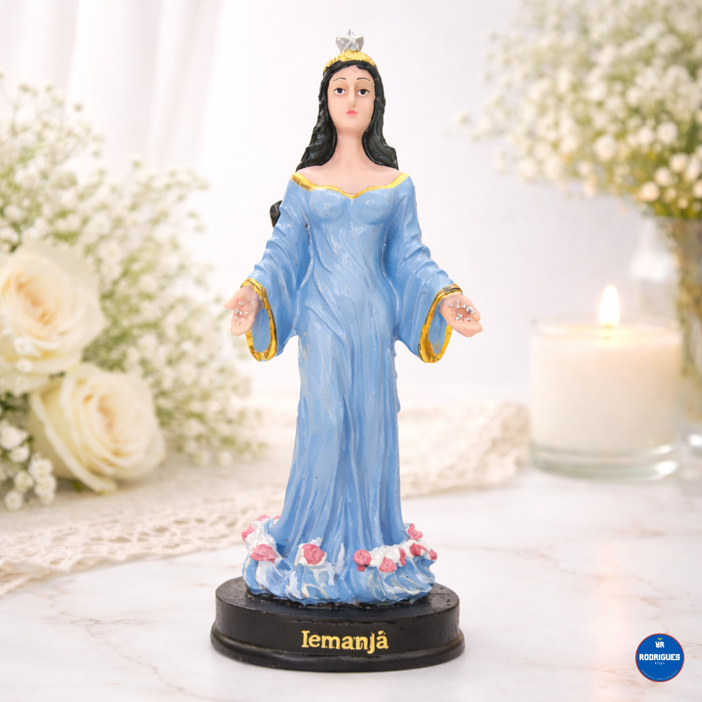Imagem Iemanjá Resina Nacional 15 cm em Oferta na Shopee