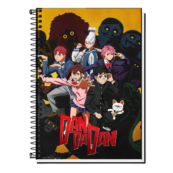 Caderno Universitário Dan Da Dan Anime – Capa Dura Espiral | 1, 10, 15 ou 20 Matérias | Escolar Otaku
