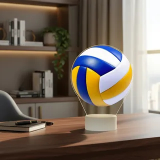 Luminária LED UV Colorida Volei Bola Jogador Presente Criativo em Oferta na Shopee