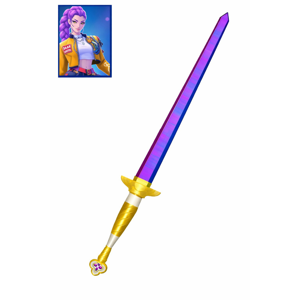ESPADA GUERREIRAS KPOP - RUMI - HUNTRIX VIOLETA em Oferta na Shopee