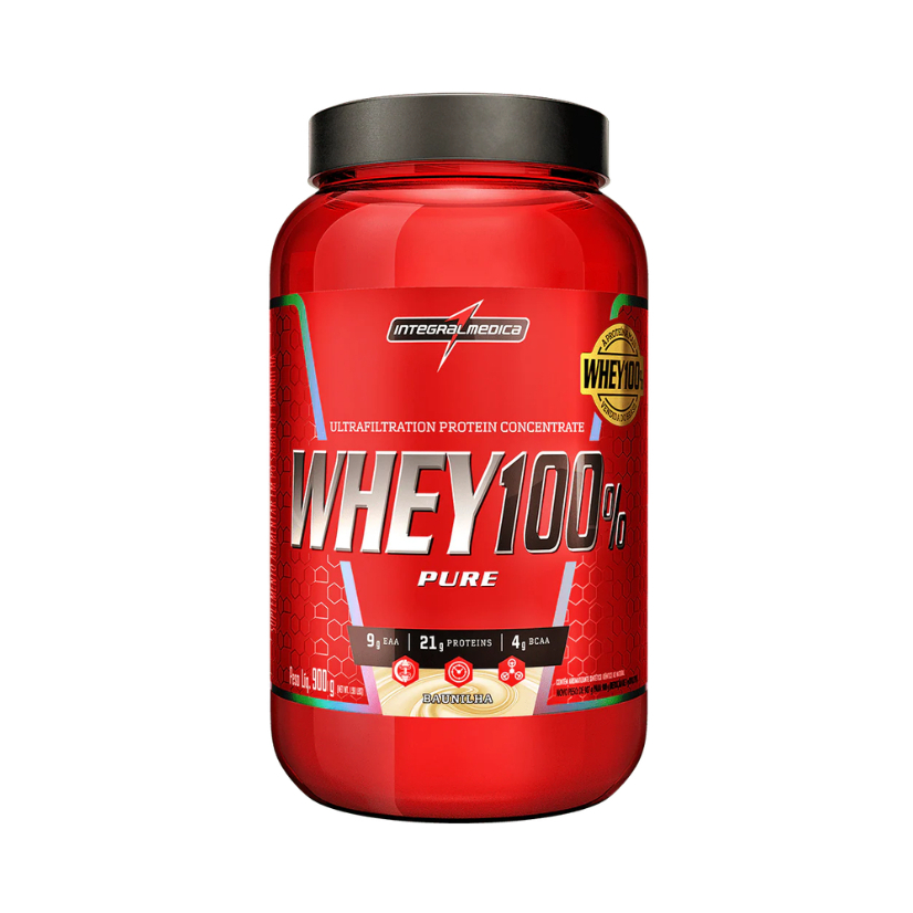 Integralmedica Whey Protein Concentrado Pote 900g Baunilha
