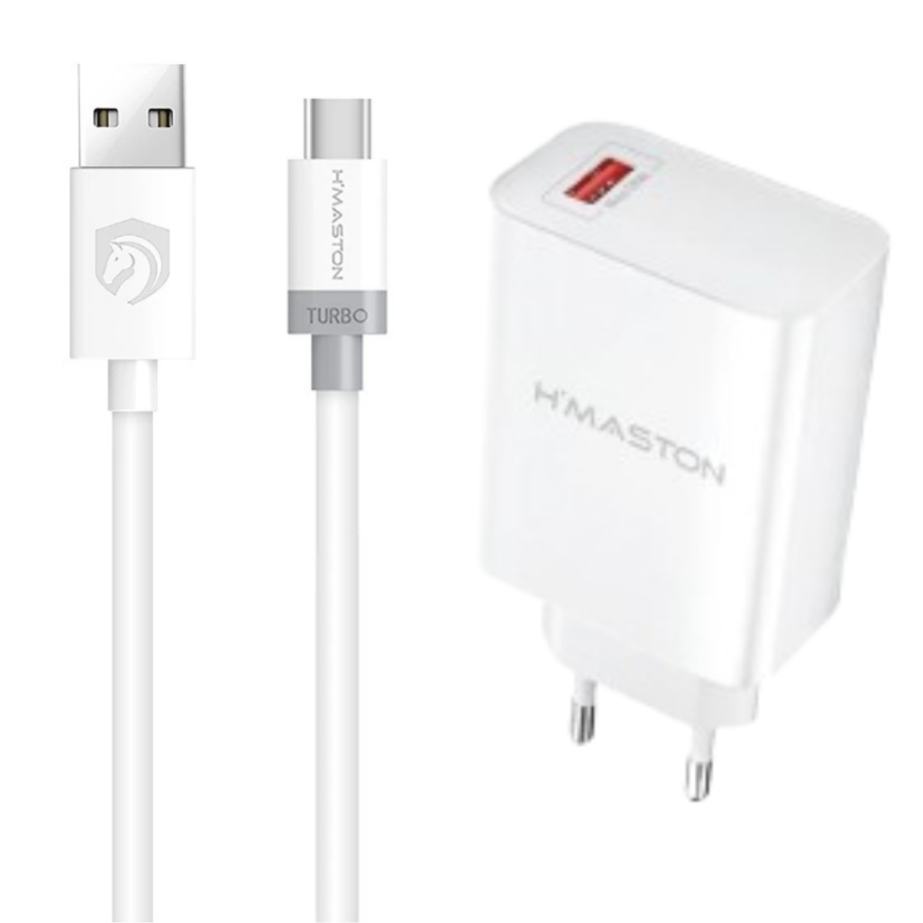 Kit Carregador Turbo para Motorola One Hyper - Cabo USB C e Fonte