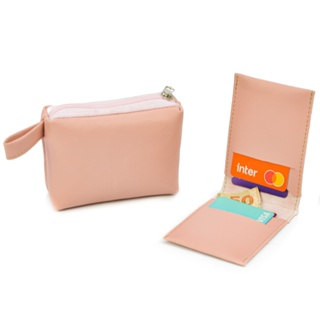 kit 50 porta moedas + porta cartões atacado personalizado com nome ou logo em Oferta na Shopee