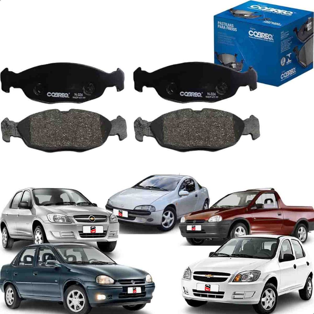 Pastilha de freio Dianteira N324 - Chevrolet GM Celta Corsa.