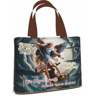 Bolsa Sacola Pasta Ecobag 45x35_São Miguel Arcanjo md01 em Oferta na Shopee