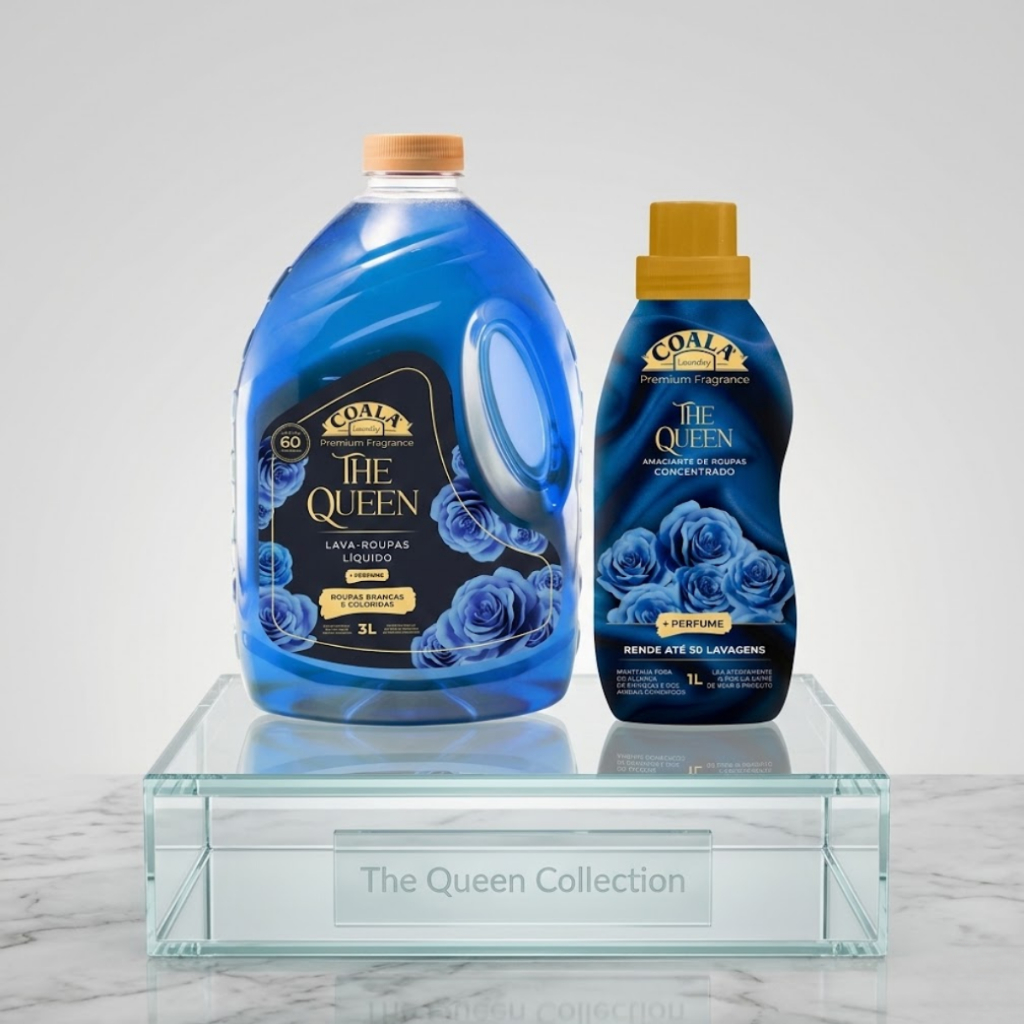 Detalhes do Kit Coala Laundry The Queen - 1 Lava Roupas Líquido 3L + 1 Amaciante Concentrado 1L
