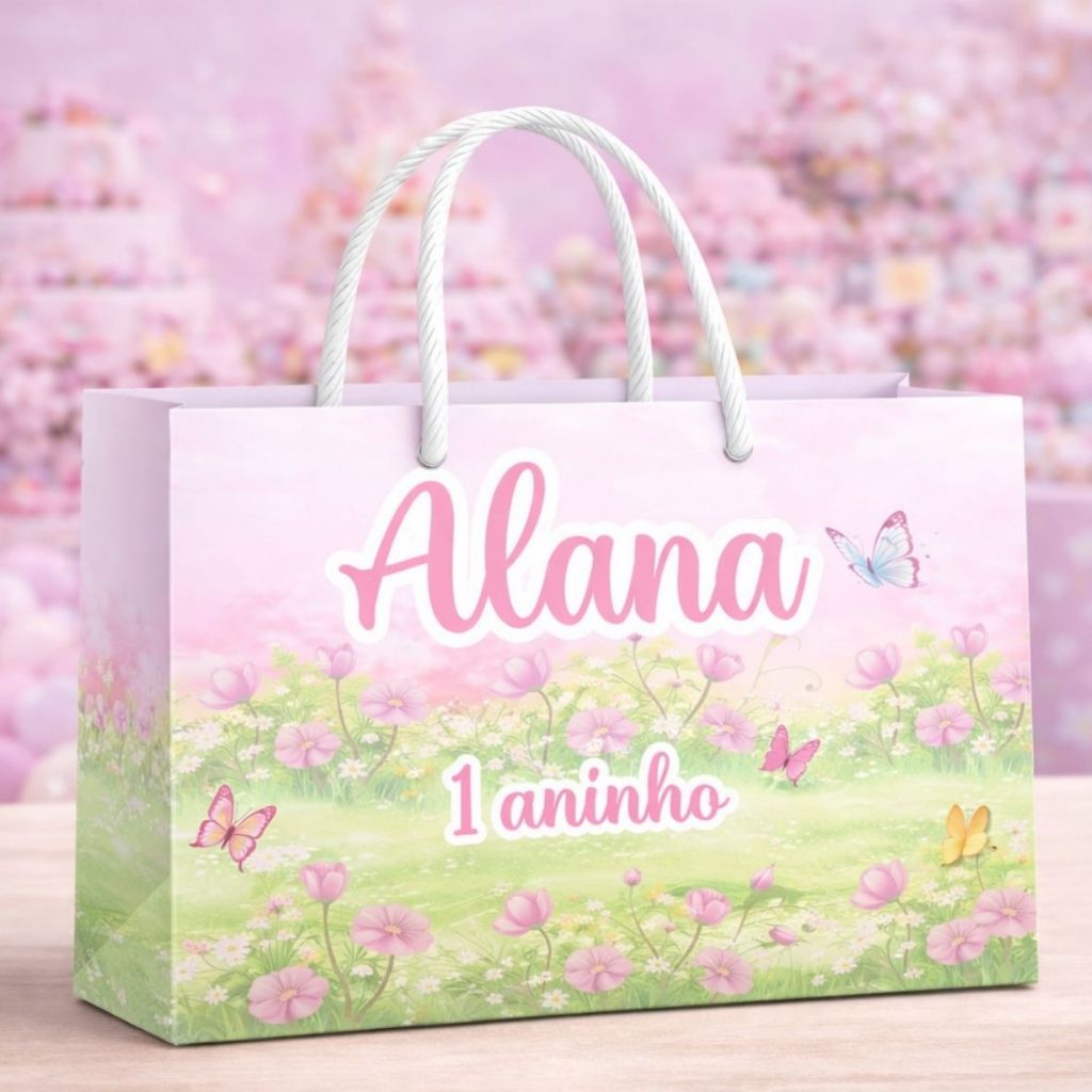 Sacolinha personalizada lembrança festa infantil sacola lembrancinha aniversário
