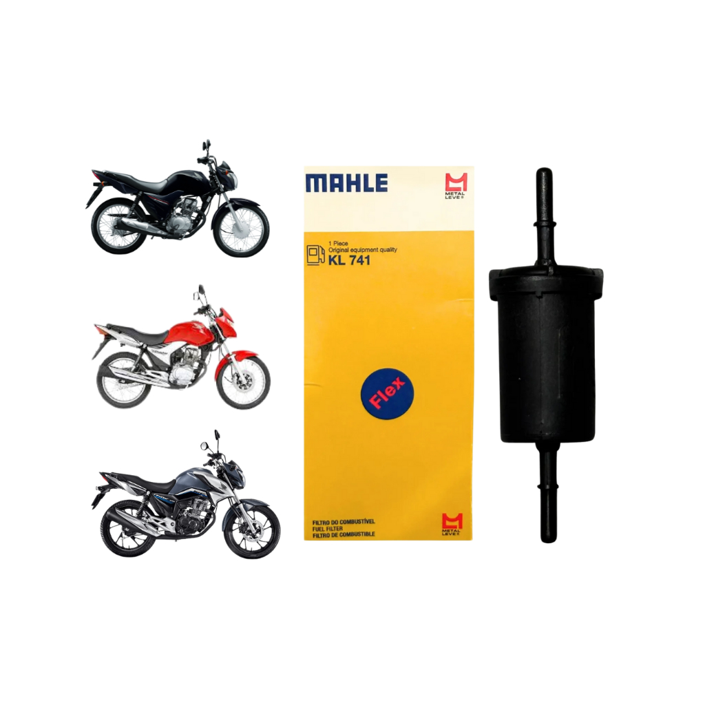 Filtro de Combustível Honda CG Titan Fan NXR Bros 125 150 160 XRE 190 TODOS OS ANOS Mahle em Oferta na Shopee