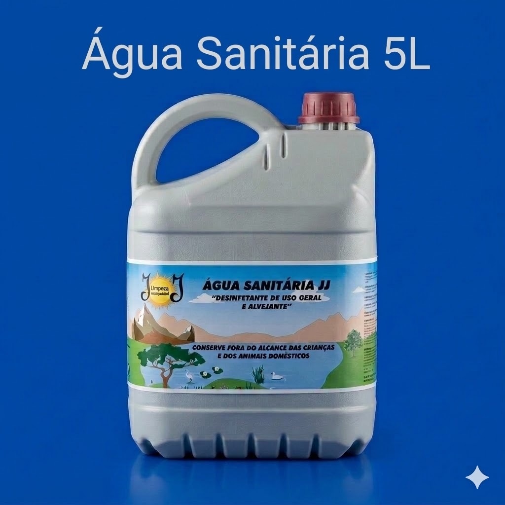 Água Sanitária 5 Litros - Limpeza Pesada, Banheiro, Cozinha, Piso e Roupas em Oferta na Shopee