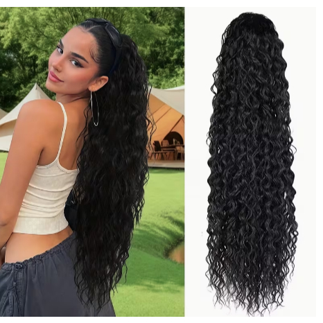 Extensão Cabelo Orgânico Semelhante ao Cabelo Natural- Castanho Escuro