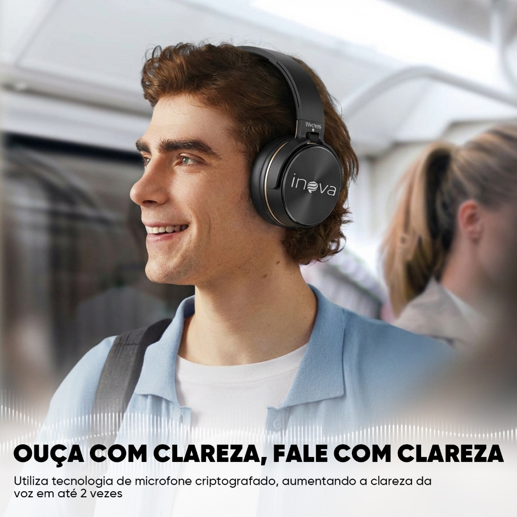 Fone de Ouvido Headset Bluetooth Sem Fio — foto 2