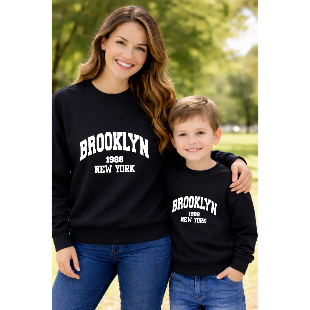Tal mãe Tal Filho filha Brooklyn Blusa de Moletom