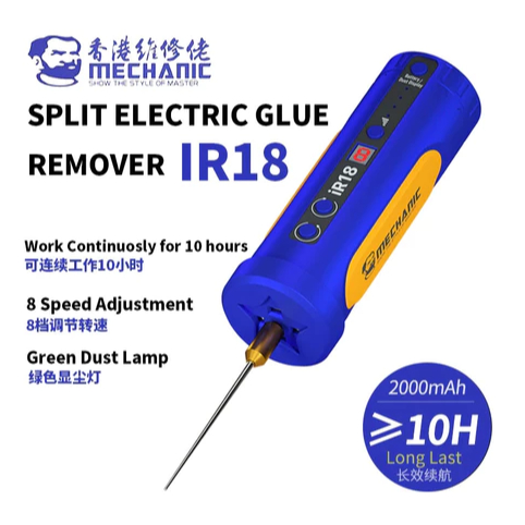 MECHANIC IR14, IR 18  Removedor Multifuncional De Cola OCA Elétrica Com Luz Verde De Pó Para Remoção De Telefone Celular