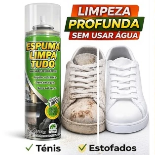 Espuma Magica Limpa Tudo Multiuso 370g Limpeza Seco Remove Manchas Sofá Estofados Banco Carro Tênis — imagem 1