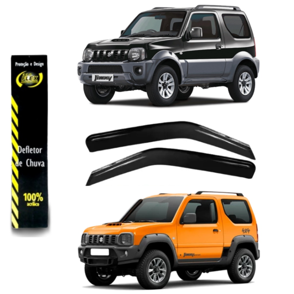 JOGO DE Calhas De Chuva Para Suzuki Jimny Todos Exceto Modelo Sierra