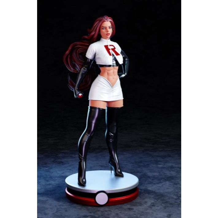 Jessie / Jessie Pokémon Team Rocket Action Figure para Pintura Diorama e Decoração 3d