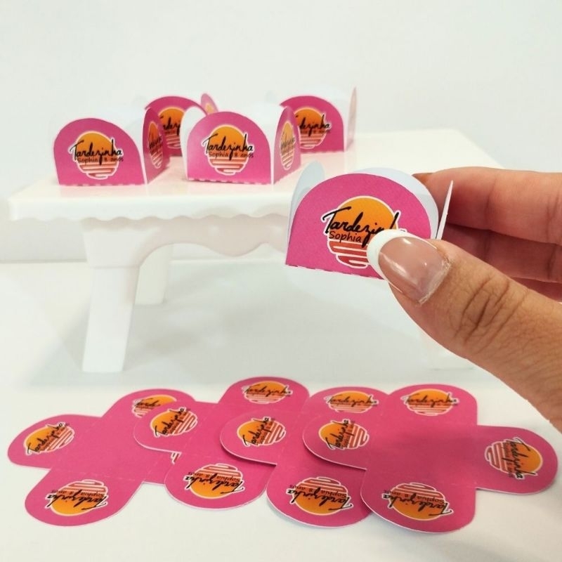 FORMINHAS DE DOCE TARDEZINHA PERSONALIZADA NO TEMA/LEMBRANCINHA DE FESTA/ANIVERSÁRIO INFANTIL