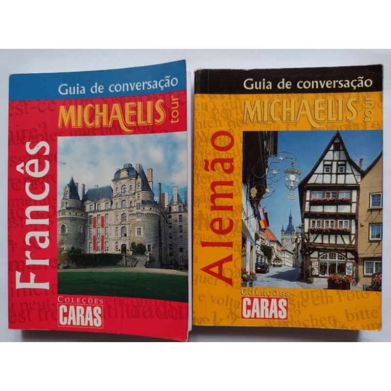 Livros: Alemão, Francês e Português - Guias Caras de conservação Michaelis tour