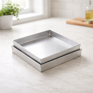 Kit 2 Formas De Brownie 35x35x3 cm Altura Assadeira Aluminio em Oferta na Shopee