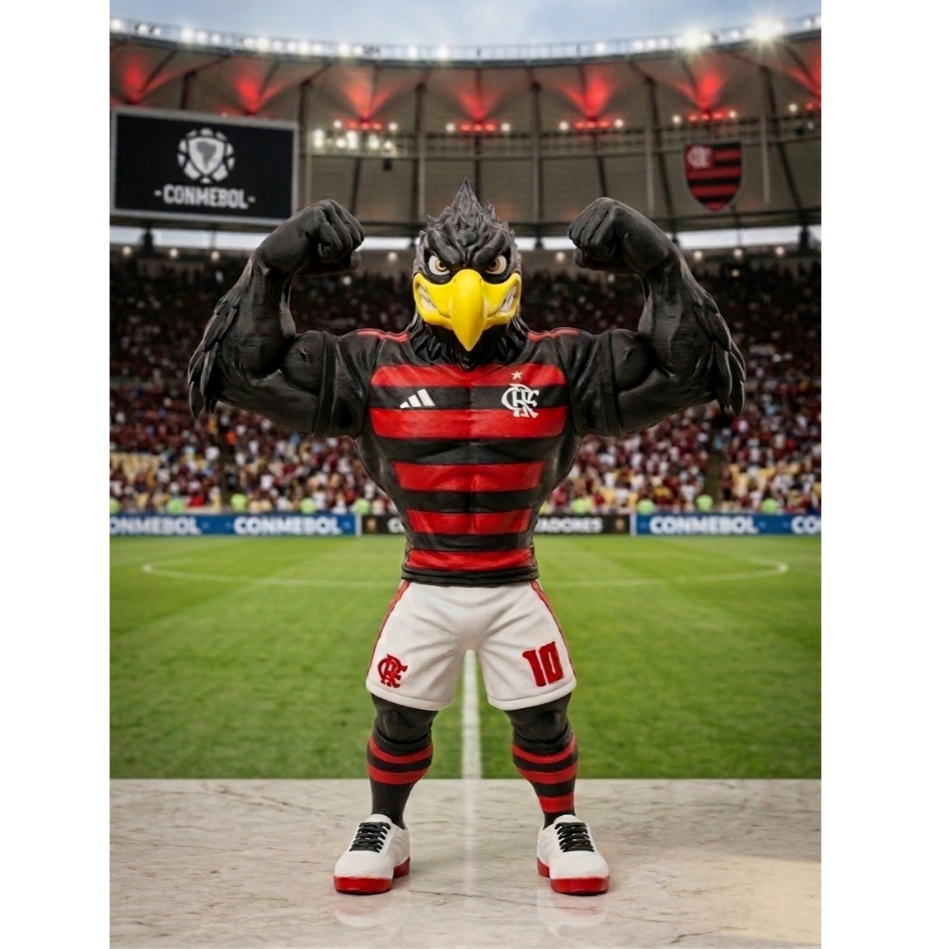 Mascote Urubu Rubro-Negro Flamengo