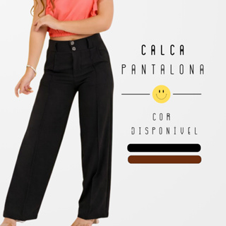 Calça Infantil Pantalona Infanto Juvenil Mocinha Elegante Alfaiataria Para Meninas Feminina em Oferta na Shopee