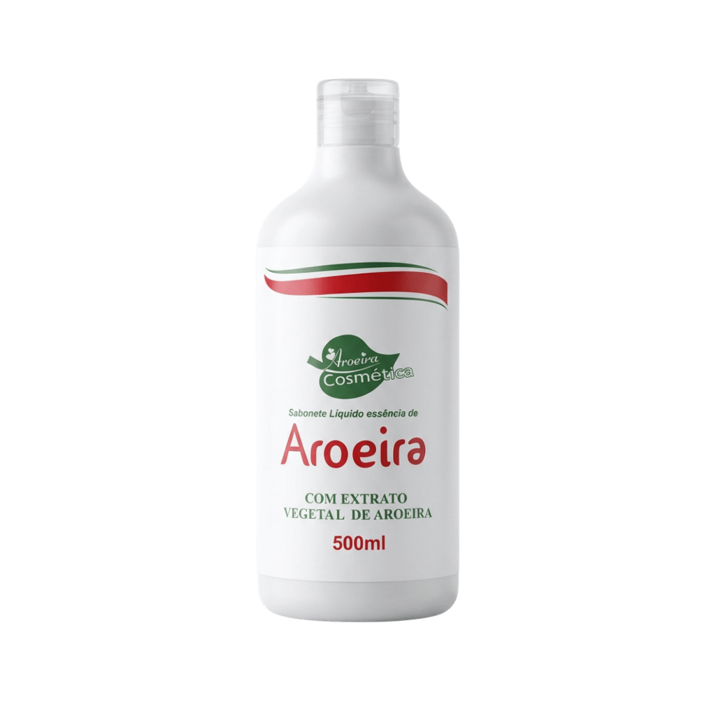 Sabonete Líquido Essência de Aroeira 500mL Aroeira Cosmética - Extratos Aroeira Alecrim Barbatimão