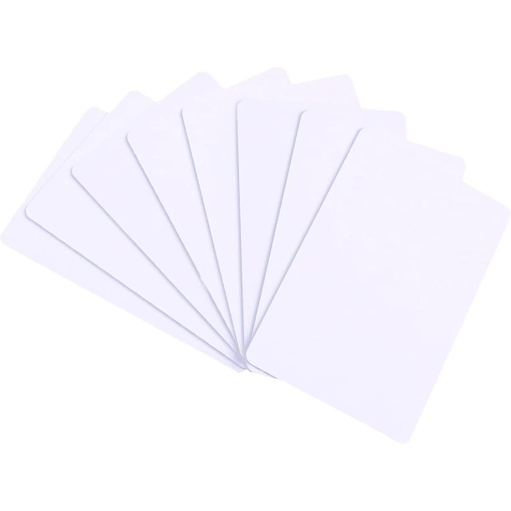 Cartão Pvc Branco Cr-80 86x54x0,76mm Crachás Kit - 250 Un