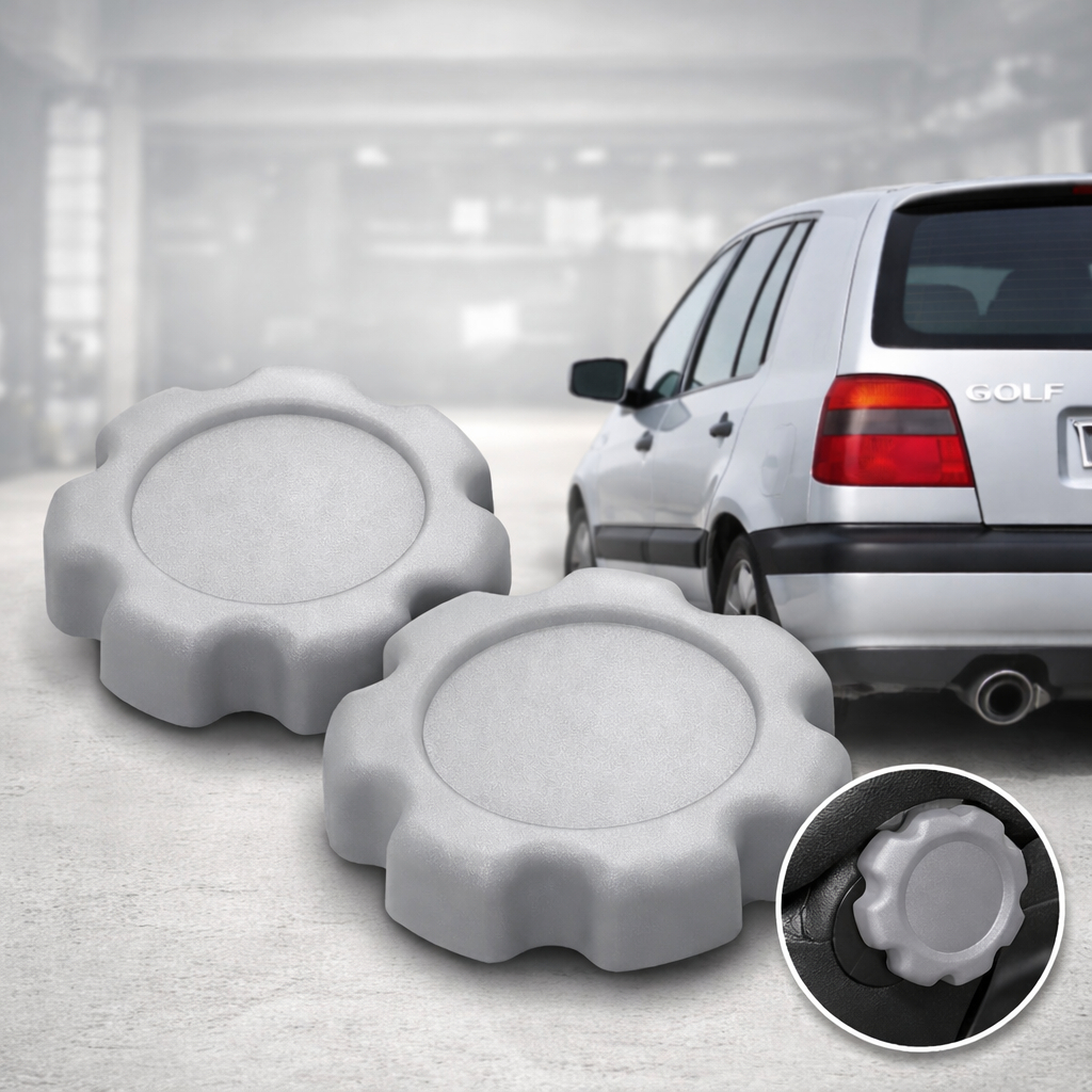 Kit Manopla Banco Cinza Golf 95 96 97 98 Passat 94 95 96 97 Polo Classic 96 97 98 99 00 Regulagem Banco