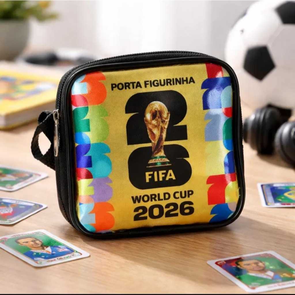 Porta Figurinhas Organizador Copa do Mundo Fifa World Cup 2026