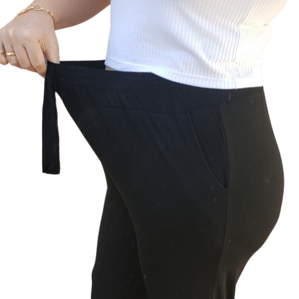 Calça para Gestante Grávidas de Malha Feminina Confortável - Calça Gestante com elástico Modelo Pantacourt em Oferta na Shopee