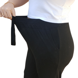 Calça para Gestante Grávidas de Malha Feminina Confortável - Calça Gestante com elástico Modelo Pantacourt em Oferta na Shopee