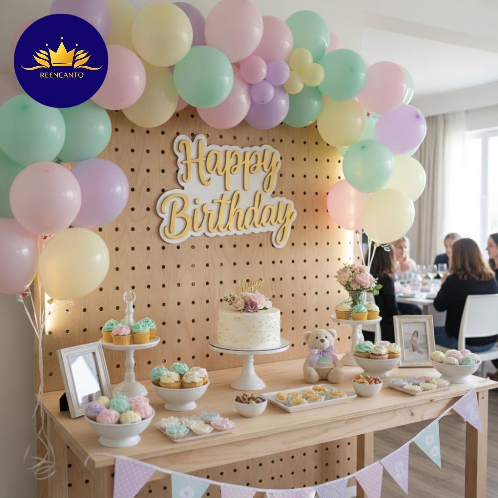 Letreiro MDF Happy Birthday 60x40 Decoração Festa Aniversário Placa Painel Parede Infantil Adulto em Oferta na Shopee