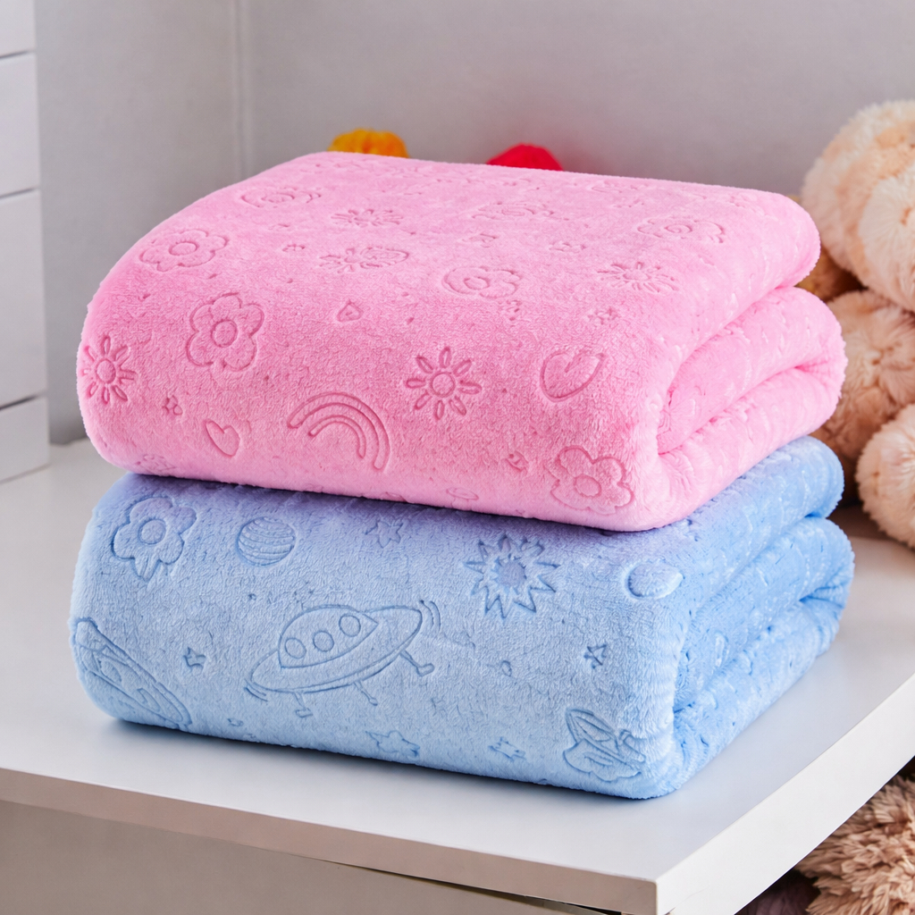 Manta Mantinha De Berço Fleece Soft 3D Alto Relevo Desenhos Cobertor Bebê Saida Maternidade em Oferta na Shopee