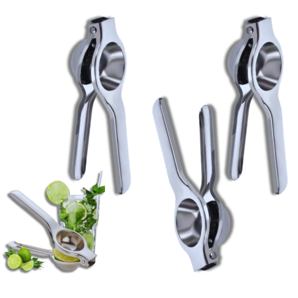 Kit 4 Espremedor Chef Gourmet De Limão Aço Inox Maciço Super Forte