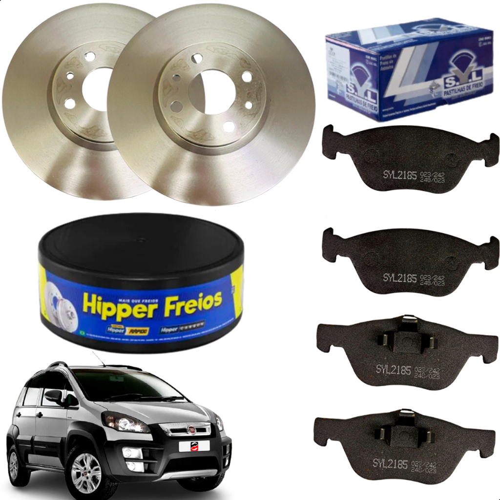 2 Discos + Pastilhas Idea Adventure 1.8 2011 2012 2013 2014