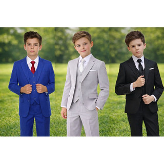 Conjunto Terno Infantil Paletó + Calça Social + Cabide + Capa Plástica