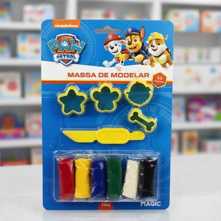 Massa Para Modelar Patrulha Canina Chase 11 Peças – Criativa Infantil