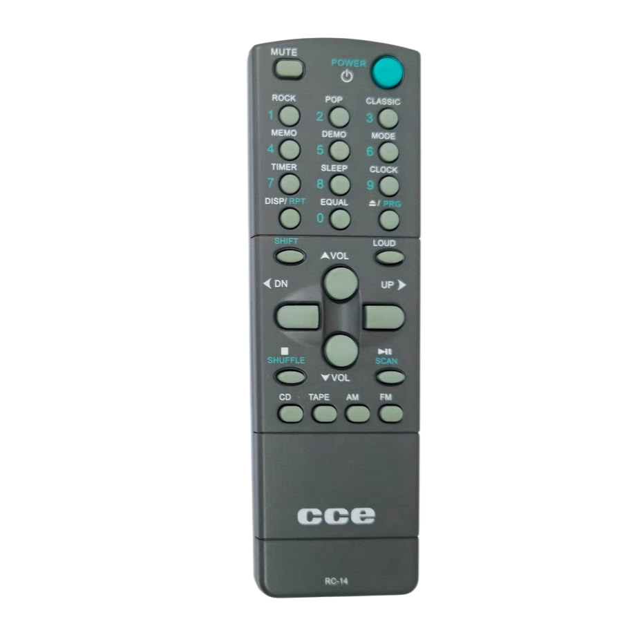 CONTROLE REMOTO PARA SOM CCE  RC-14